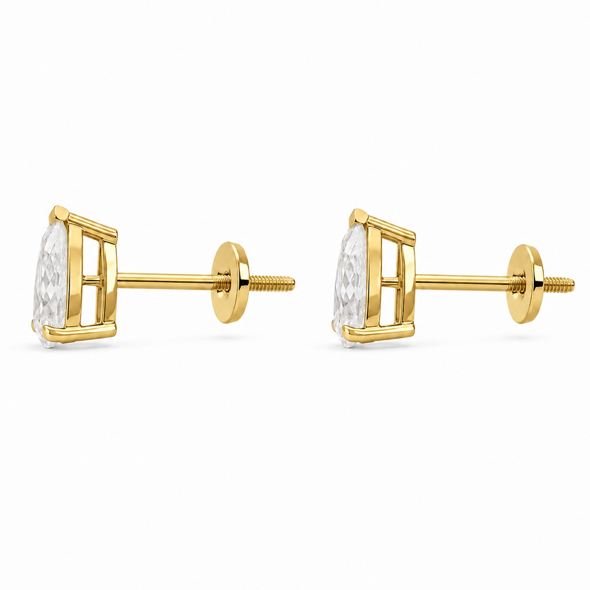 Pendientes de diamantes Pear Lumen