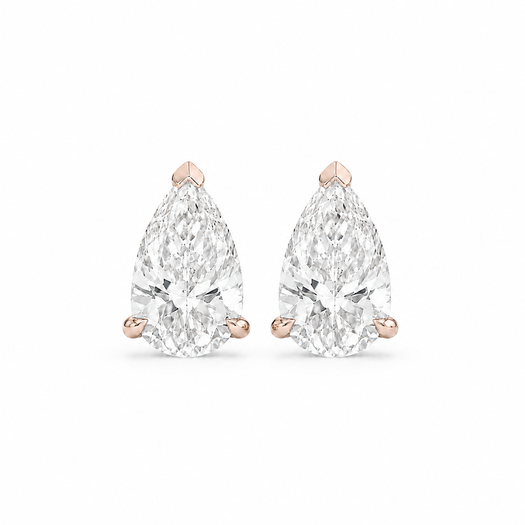 Pendientes de diamantes Pear Lumen