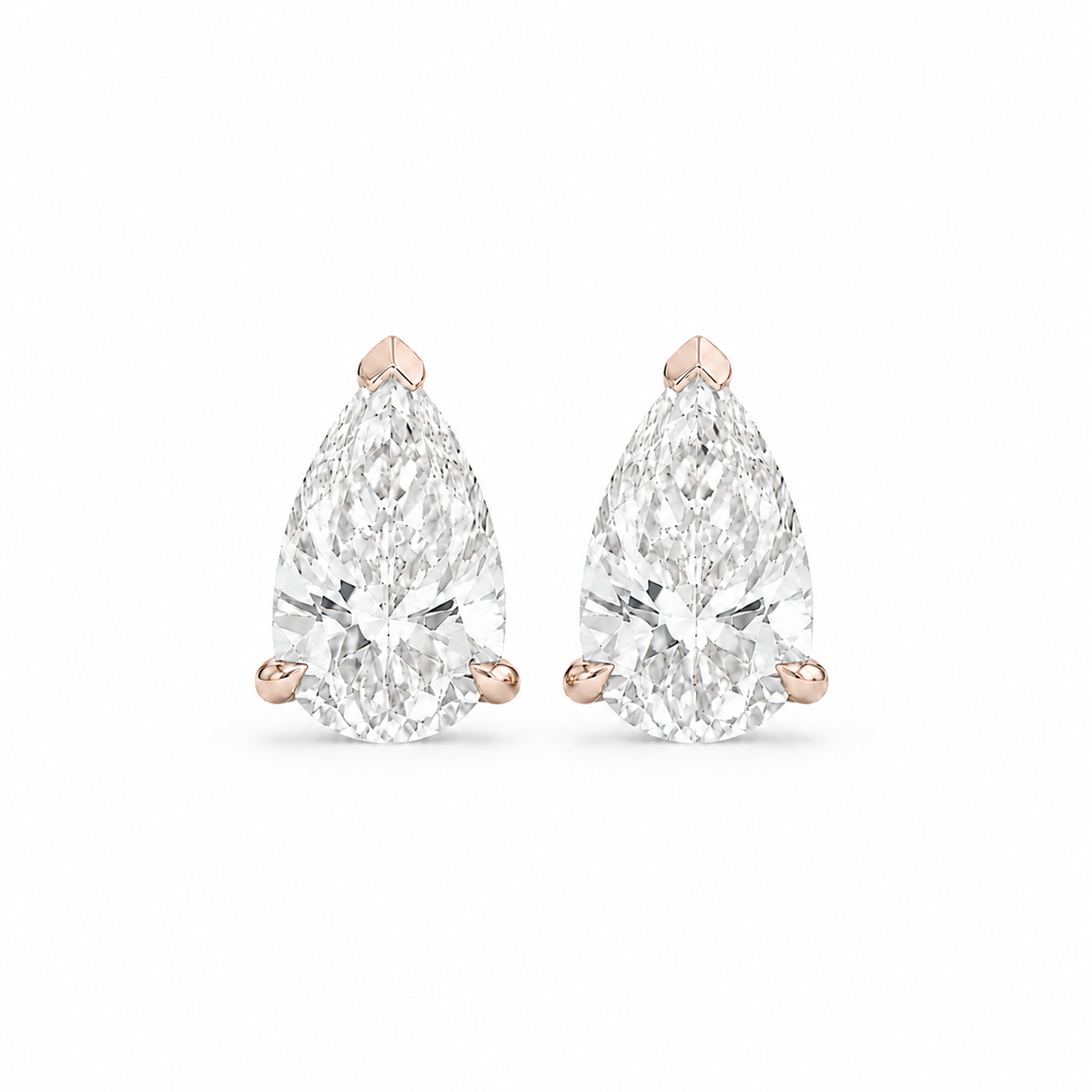 Pendientes de diamantes Pear Lumen