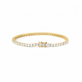 Pulsera rivière cesta cuadrada de diamantes Lumen