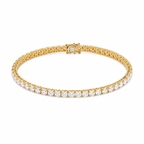 Pulsera rivière cesta cuadrada de diamantes Lumen