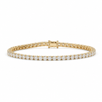 Pulsera rivière cesta cuadrada de diamantes Lumen