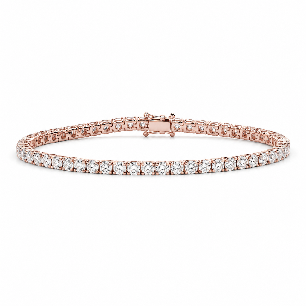 Pulsera rivière cesta cuadrada de diamantes Lumen