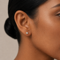 Pendientes Martini con diamantes de laboratorio de 2 ct en oro amarillo de 18K